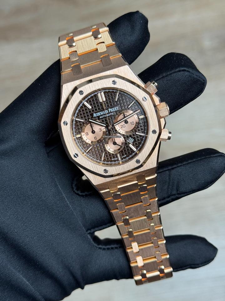 Audemars Piguet Royal Oak Chronograph 2017 Like New AP 26331OR Royal Oak Chronograph Brown FullSet