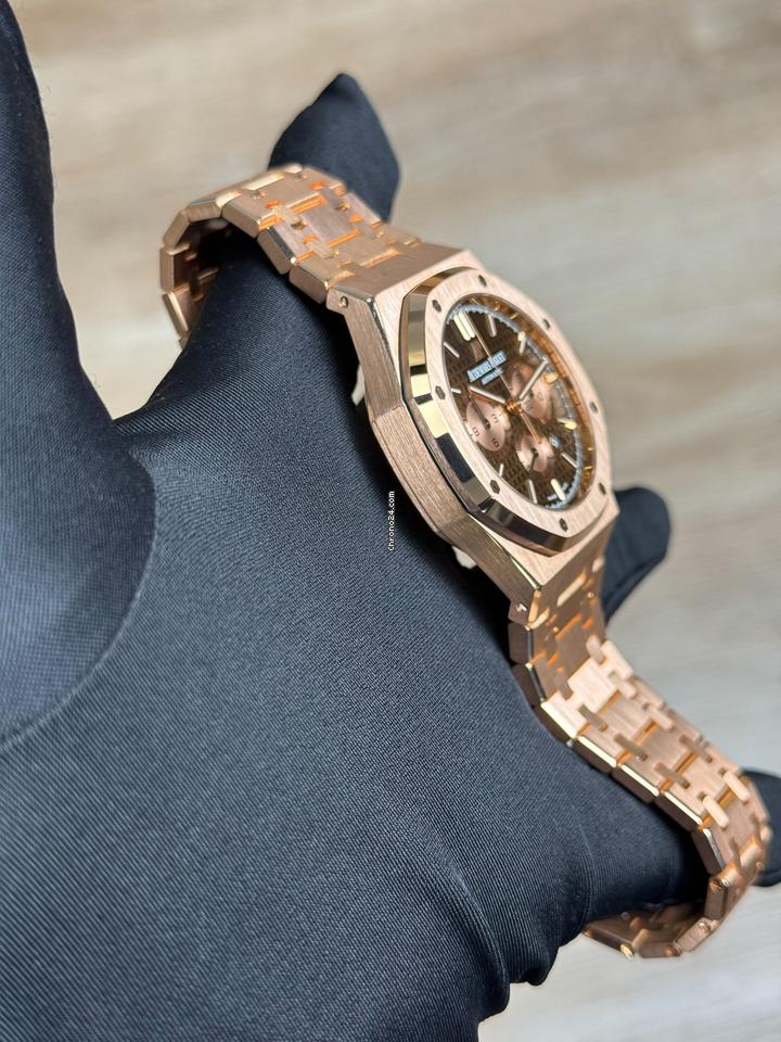 Audemars Piguet Royal Oak Chronograph 2017 Like New AP 26331OR Royal Oak Chronograph Brown FullSet