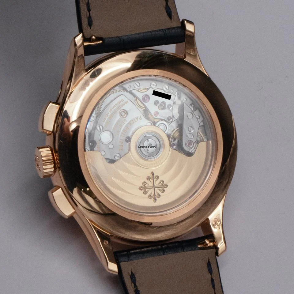 Patek Philippe Complications 5905R Sunburst Blue Dial Mens Watch Box Papers