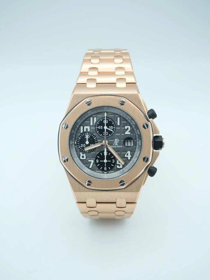 Audemars Piguet Royal Oak Offshore Chronograph Grey Dial 18K Rose Gold Bracelet 2003