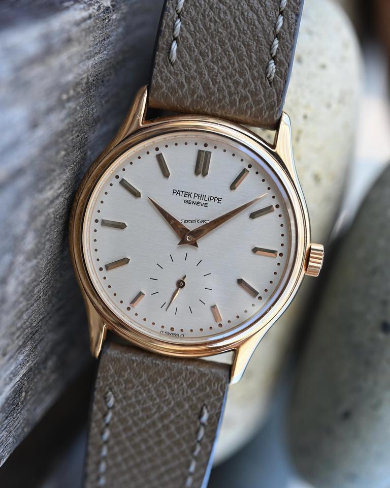 Patek Philippe Calatrava Box & Papers, Rose Gold, Early accent dial