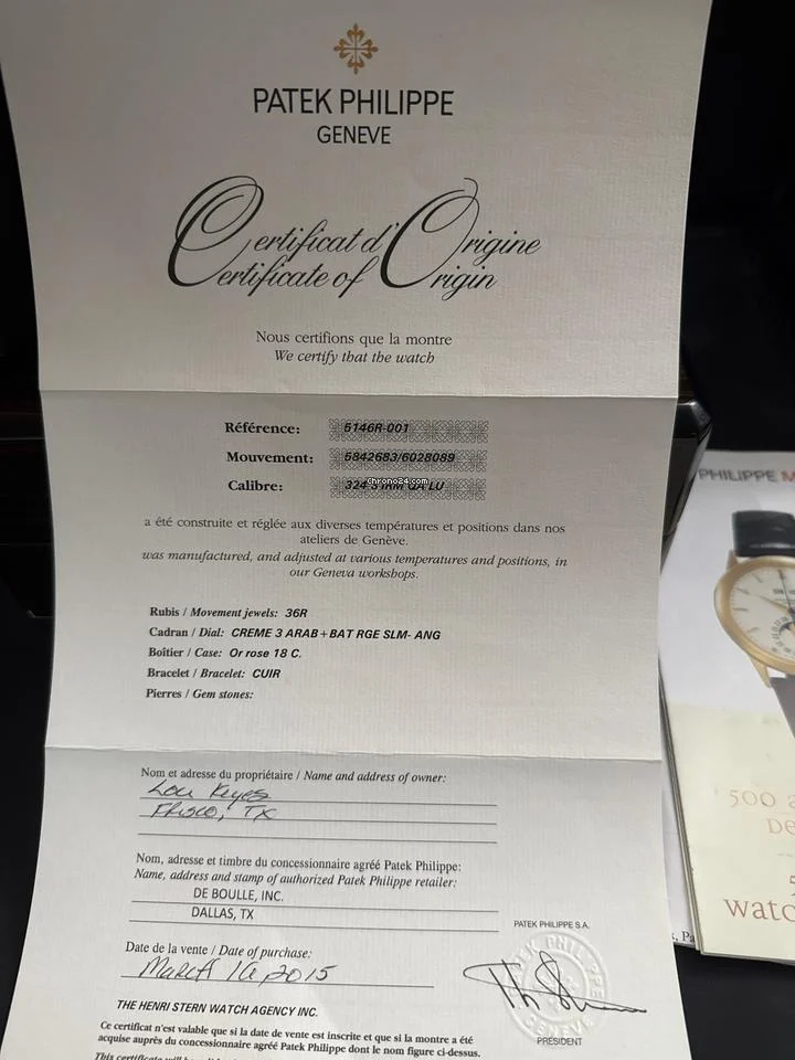 Patek Philippe Annual Calendar Complete set of papers & box