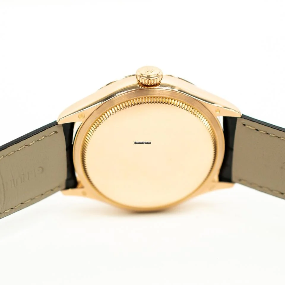 Rolex Cellini Dual Time Rose Gold Brown Dial 50525