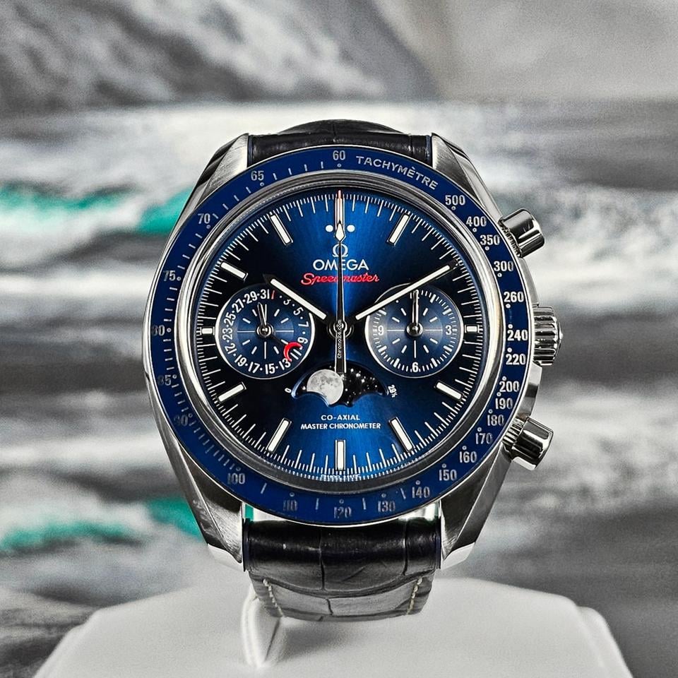 Omega Speedmaster Moonphase Moonwatch Moonwatch Blue Dial Box Papers 304.33.44.52.03.001 3 Omega Speedmaster Moonphase Moonwatch Moonwatch Blue Dial Box Papers 304.33.44.52.03.001