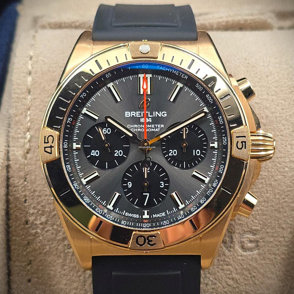 Breitling Chronomat 42mm in Solid 18k Gold Full Set 2024