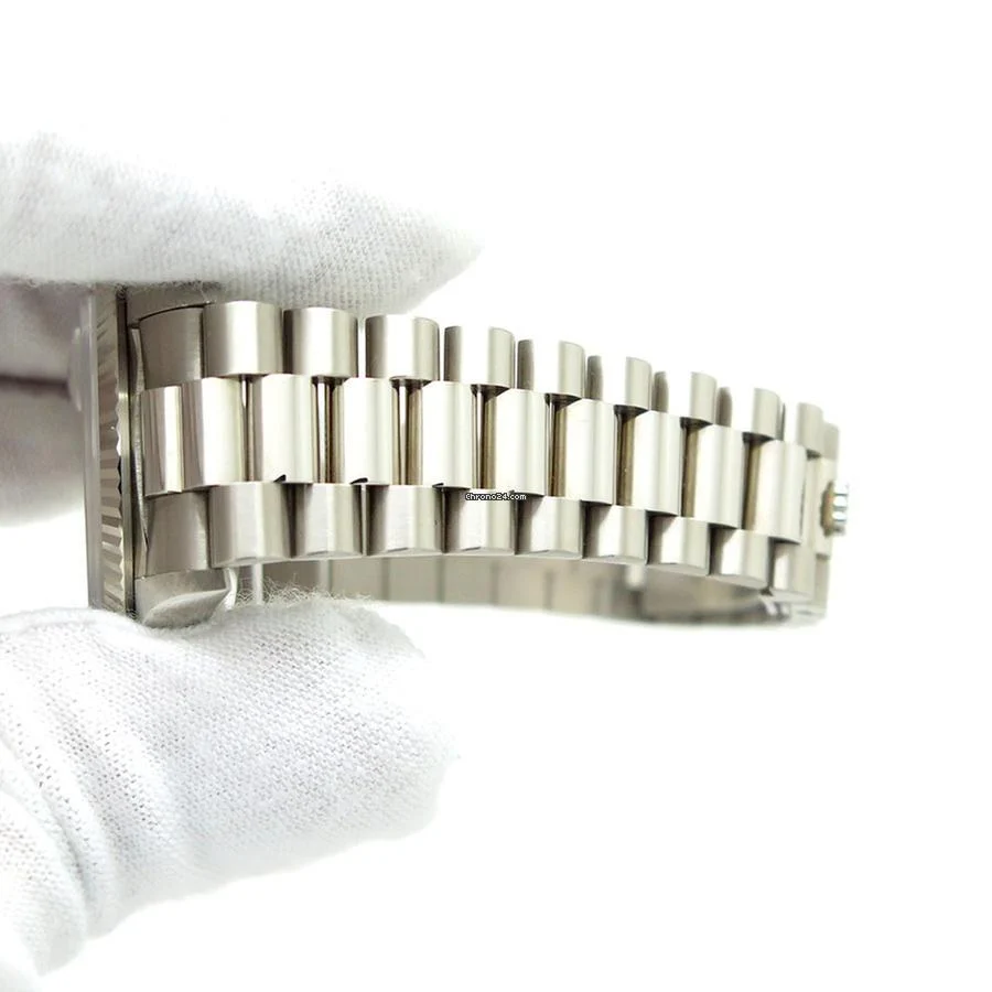 Rolex 18239 Day Date 18K White Gold with Silver Diamond Dial 10 Rolex 18239 Day Date 18K White Gold with Silver Diamond Dial