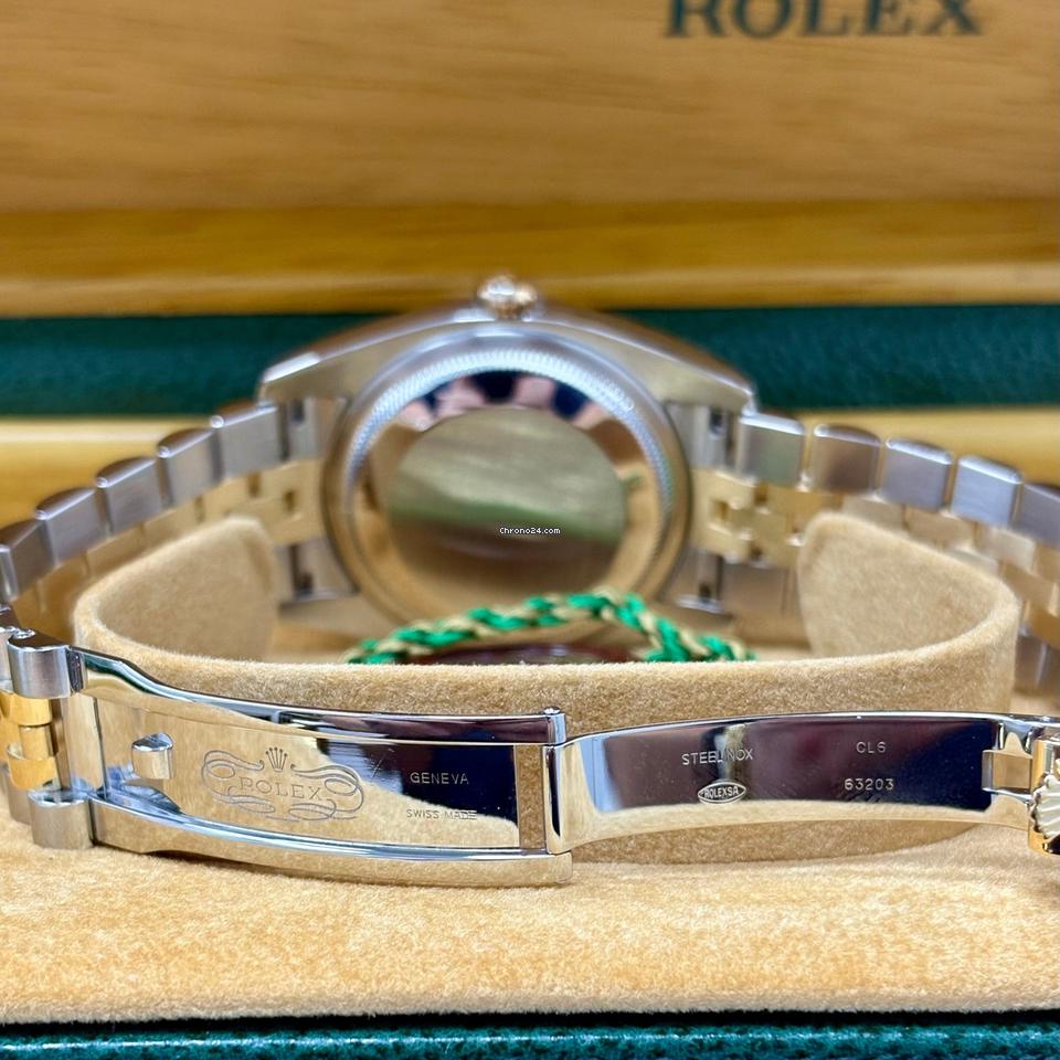 Rolex Datejust 36 116233 36MM Gold Diamond Dial Jubilee Band Box + Papers
