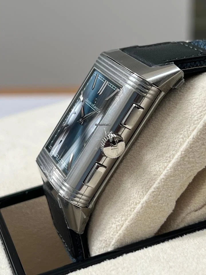 Jaeger-LeCoultre Reverso Tribute New 2025 Chronograph Steel Blue Dial Q389848J Brand New, Full Set