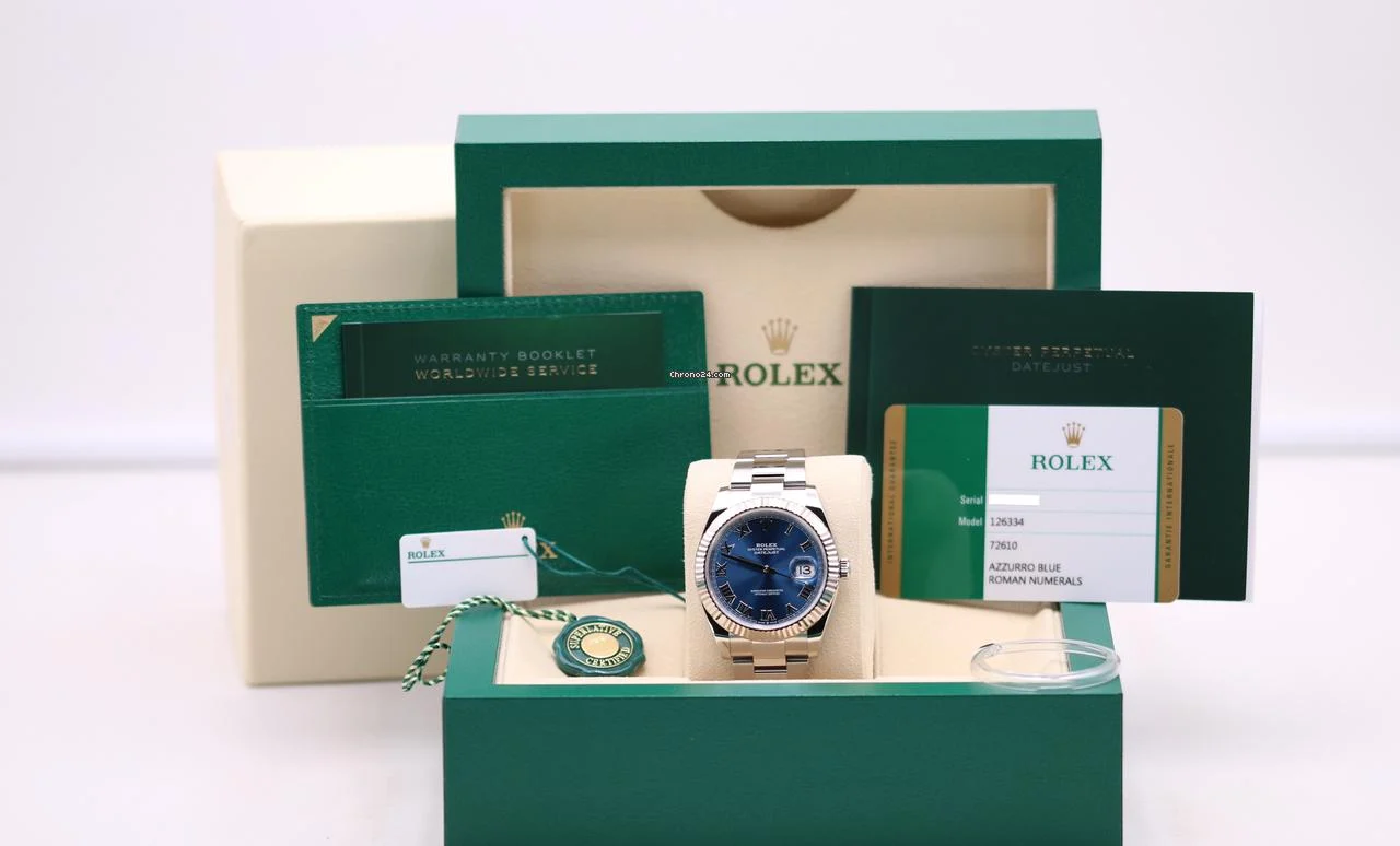 Rolex DateJust 41 Blue Roman Dial Oyster