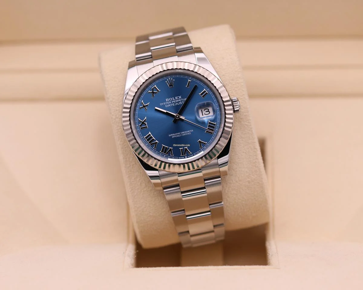 Rolex DateJust 41 Blue Roman Dial Oyster