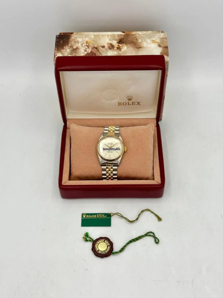 Rolex 1987 Datejust 36mm 16013 Two-Tone Jubilee Ivory Anniversary Dial