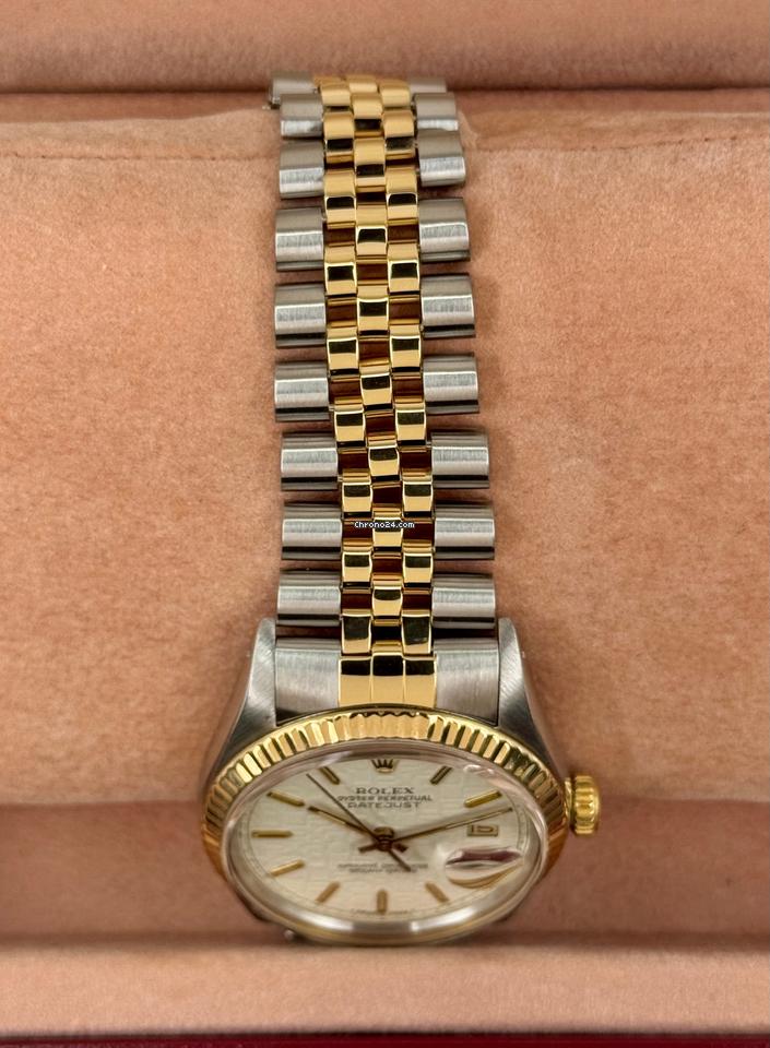 Rolex 1987 Datejust 36mm 16013 Two-Tone Jubilee Ivory Anniversary Dial