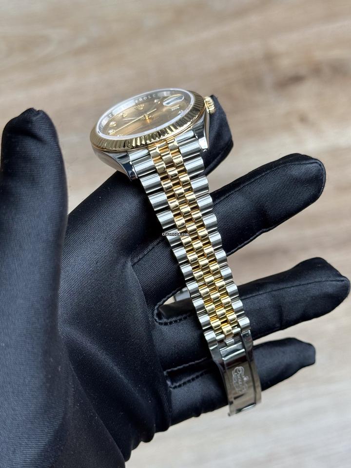 Rolex Datejust 41 2016 LikeNew 126333 Datejust 41 Champagne Diamond Flu Jubile