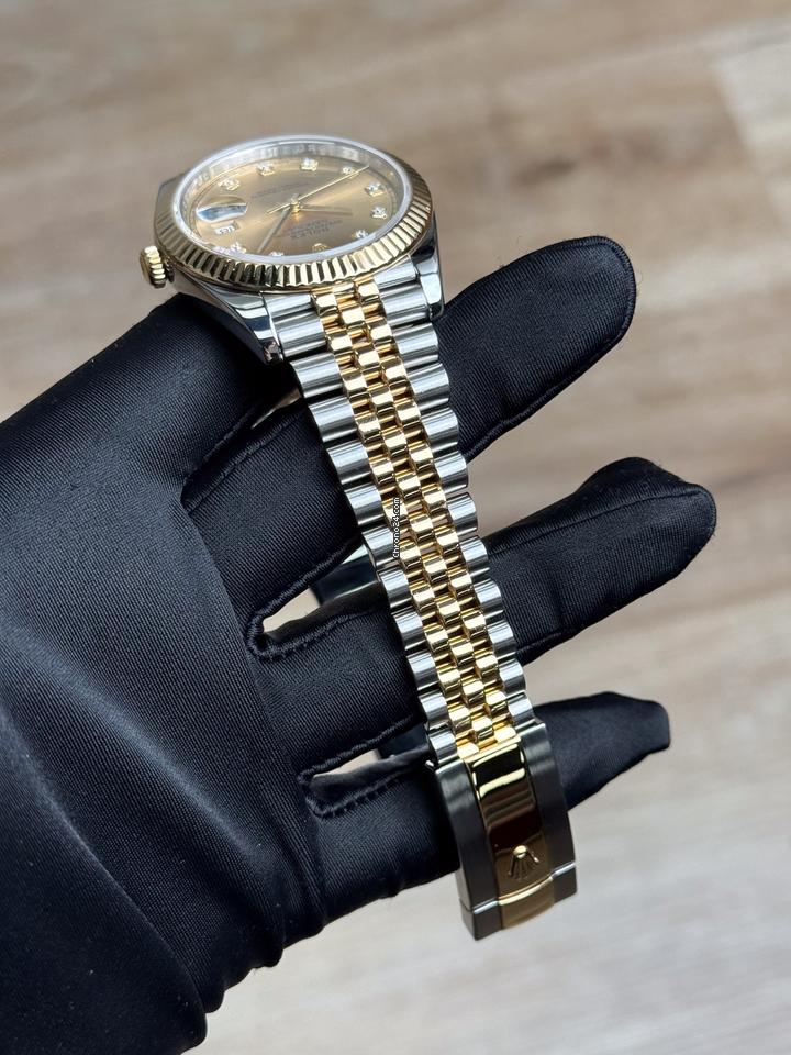 Rolex Datejust 41 2016 LikeNew 126333 Datejust 41 Champagne Diamond Flu Jubile