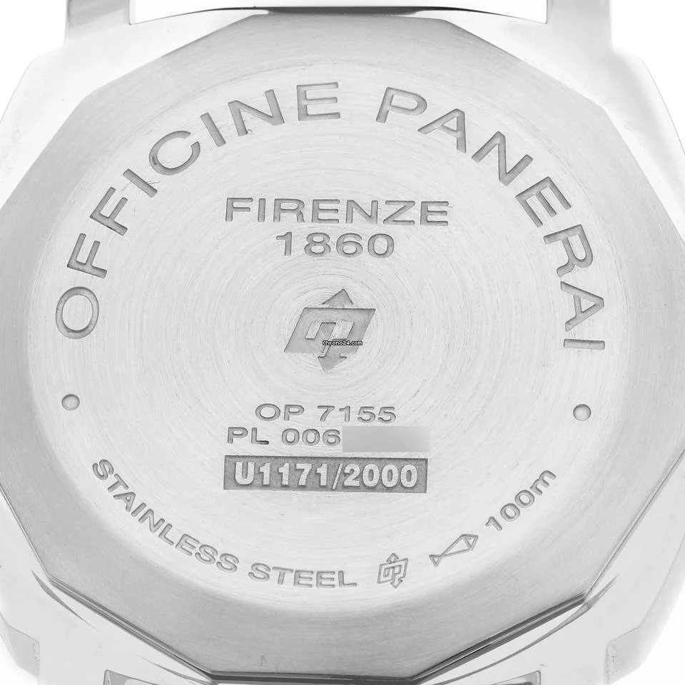 Panerai Luminor Marina 44mm Steel Black Dial Mens Watch PAM00776