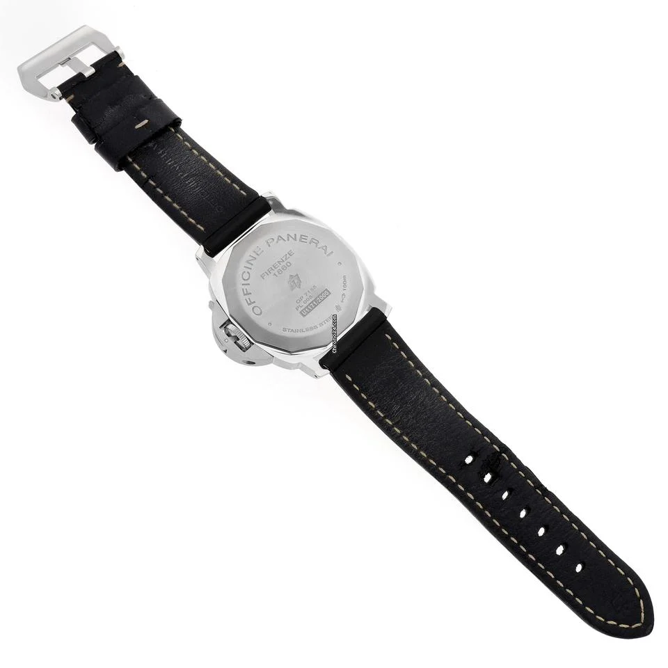 Panerai Luminor Marina 44mm Steel Black Dial Mens Watch PAM00776