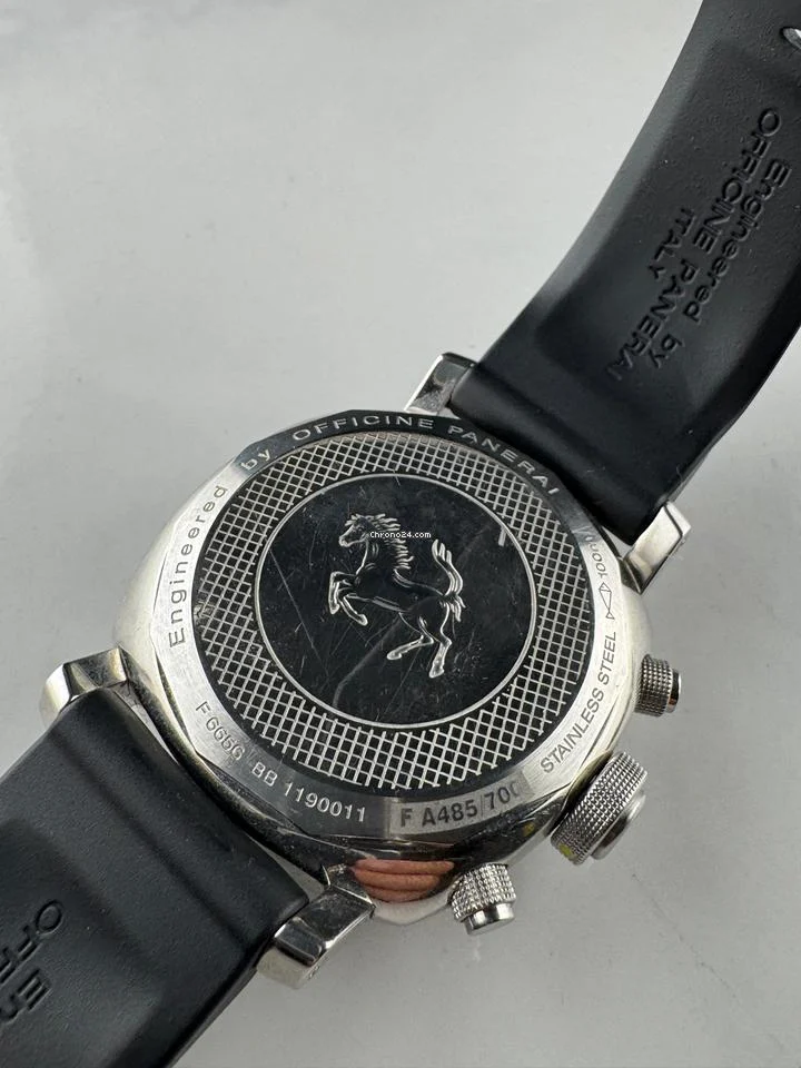 Panerai Ferrari Chronograph Granturismo 45mm Automatic Limited Edition w Box 10 Panerai Ferrari Chronograph Granturismo 45mm Automatic Limited Edition w Box