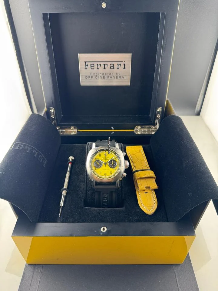 Panerai Ferrari Chronograph Granturismo 45mm Automatic Limited Edition w Box 3 Panerai Ferrari Chronograph Granturismo 45mm Automatic Limited Edition w Box