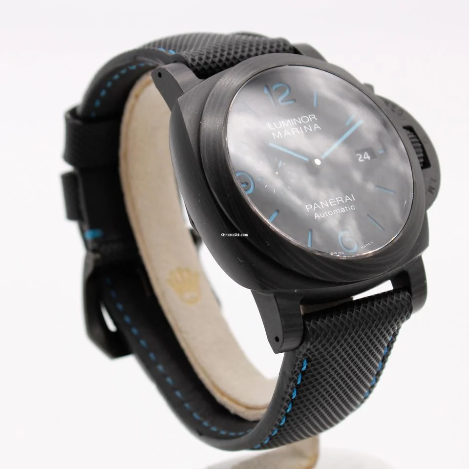 Panerai Luminor Marina Carbotech 44mm Black Blue PAM01661 Strap Automatic 5 Panerai Luminor Marina Carbotech 44mm Black Blue PAM01661 Strap Automatic