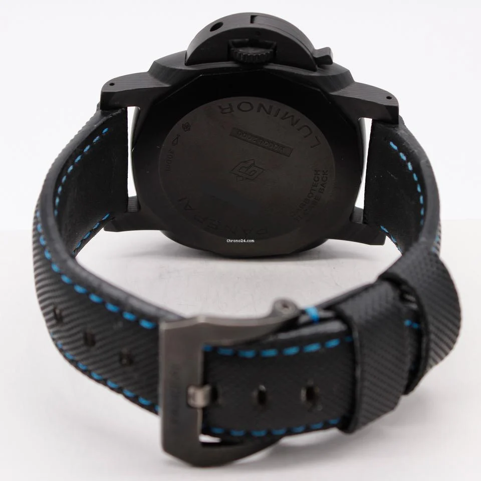 Panerai Luminor Marina Carbotech 44mm Black Blue PAM01661 Strap Automatic 6 Panerai Luminor Marina Carbotech 44mm Black Blue PAM01661 Strap Automatic