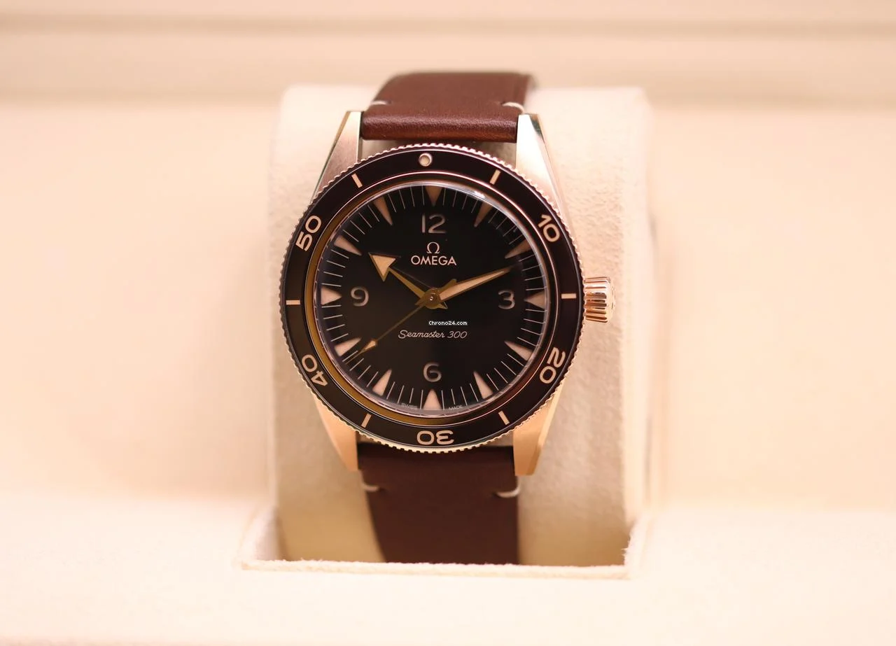 Omega Seamaster 300 Bronze Gold Brown Dial