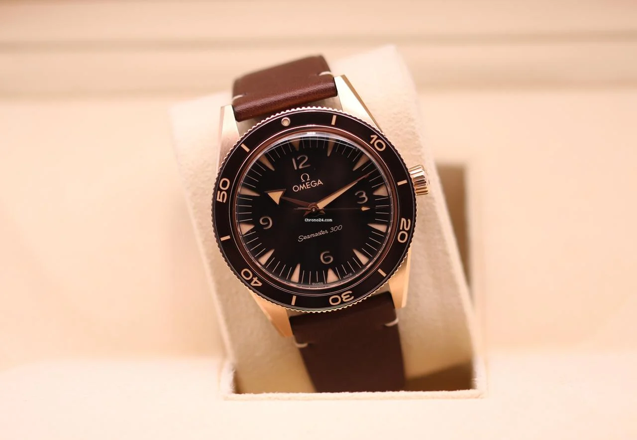 Omega Seamaster 300 Bronze Gold Brown Dial