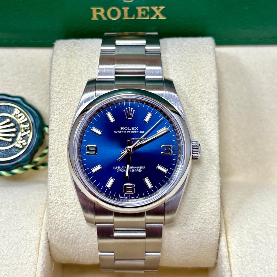Rolex Oyster Perpetual Air- King 34mm 114200 Blue Dial + Box