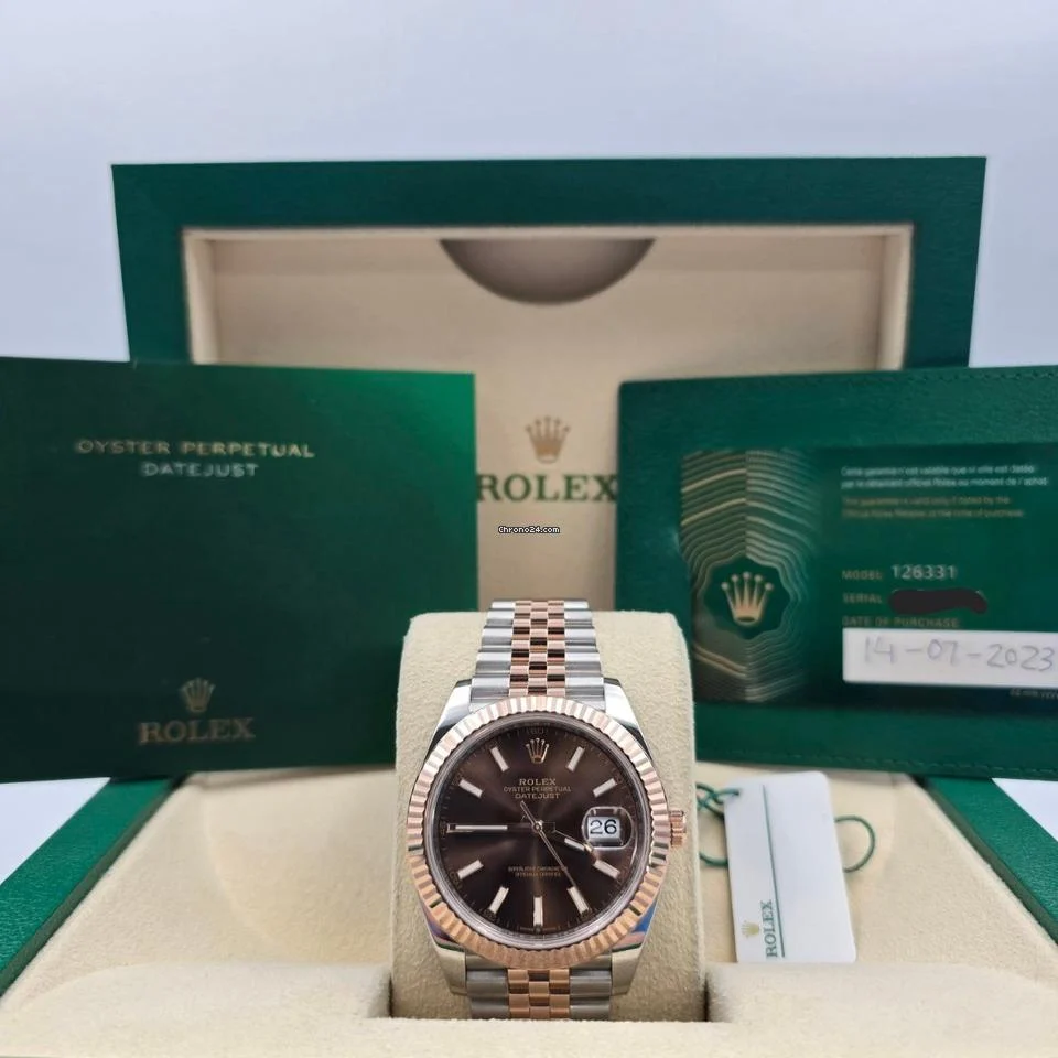Rolex Datejust 41 2023 FULL SET Datejust 41mm 126331 Chocolate Dial Jubilee